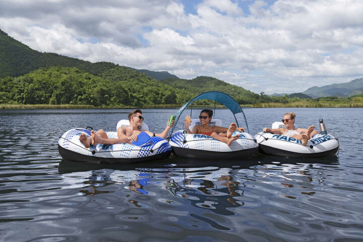 Bestway Schwimmring Rapid Rider Ultra mit Getränkehalter